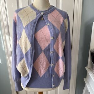 Vintage Cashmere Argyle Set